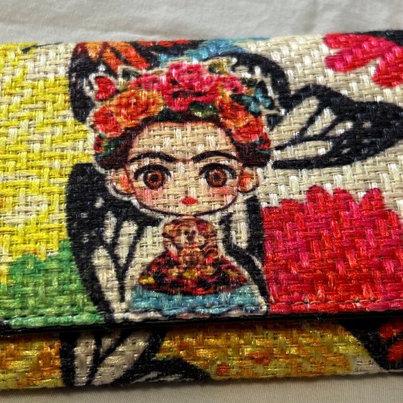 Artsy Funky Frieda Kahlo Butterfly Wallet - Picture 3 of 8